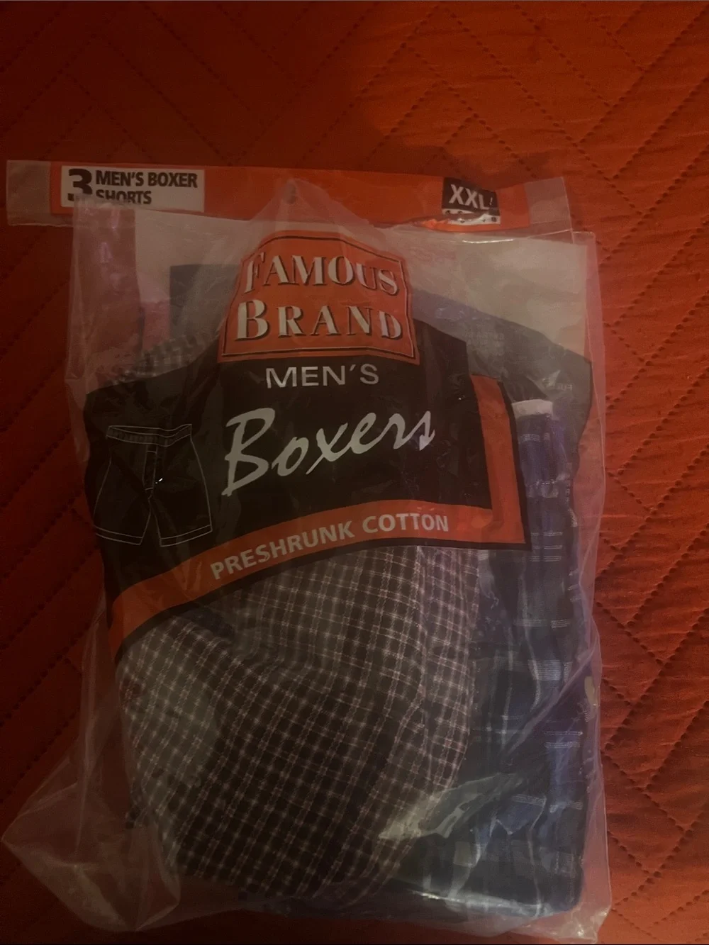 2 Men’s Plaid Boxer Shorts Set - Blue & Brown Plaid